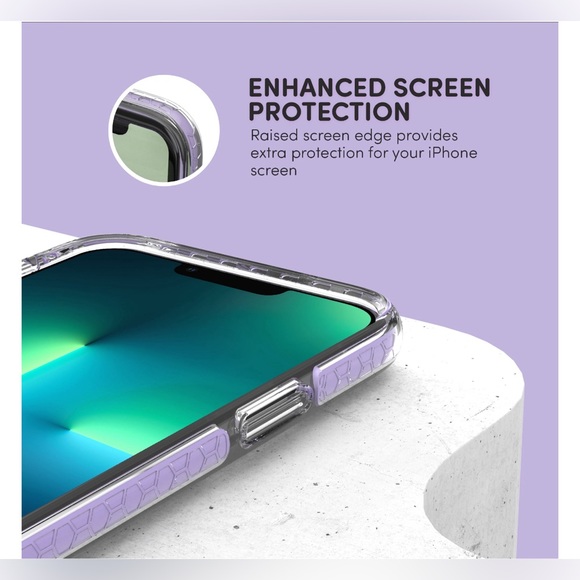 iHome Velo Silicone Impact Case for iPhone 13, Lavender - Picture 8 of 9